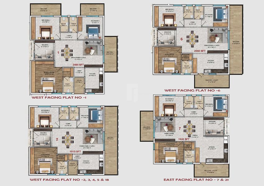 Abinandana Skylark 1 Floor plan